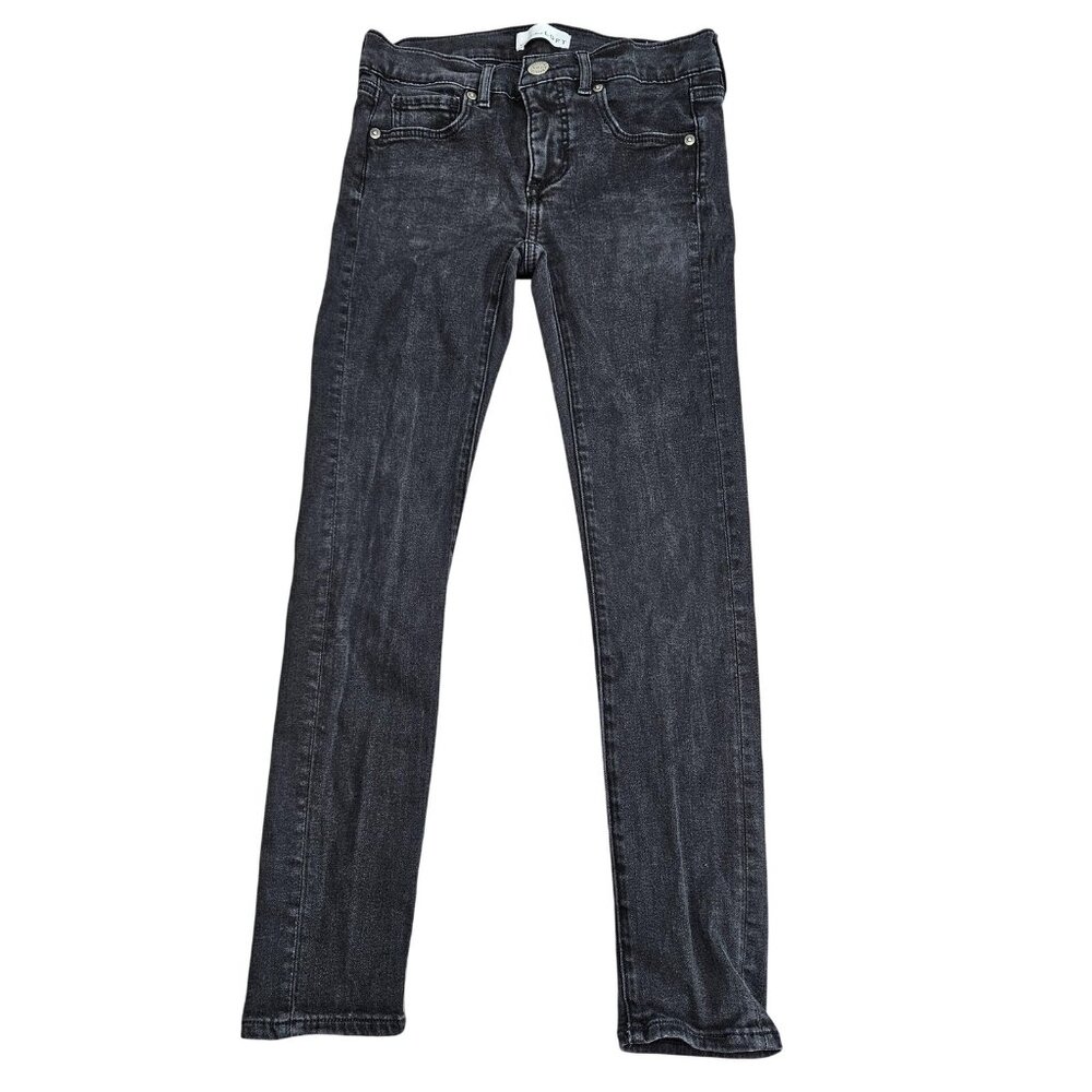 LOFT Modern Skinny Jeans Womens 24/00P Gray Charcoal Wash Mid Rise Stretch Denim